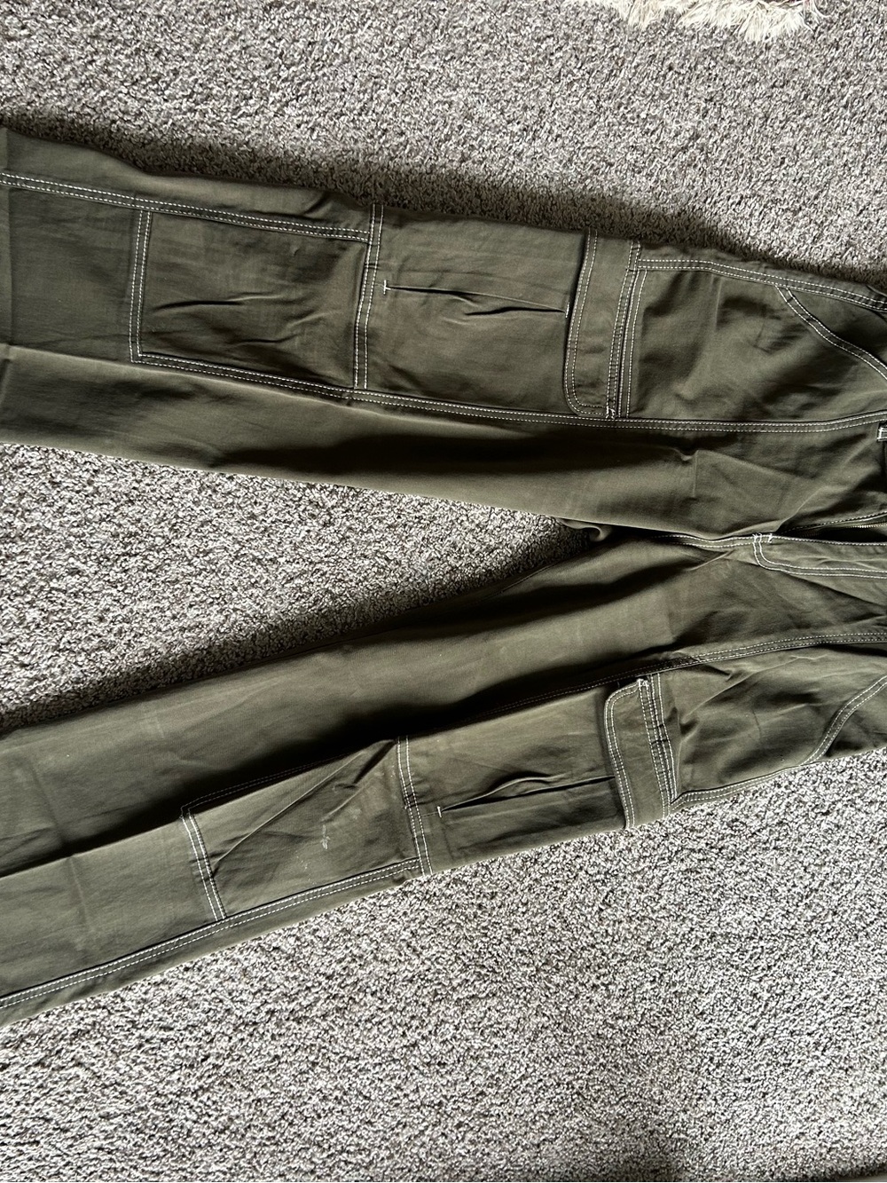Men's Olive Green Utility Cargo Pants